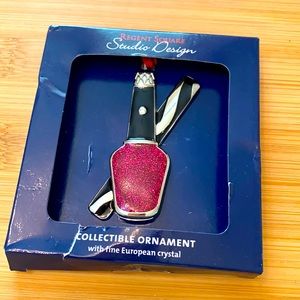 Studio Design Harvey Lewis Nail File And Nail Polish Bottle Keychain Accessory